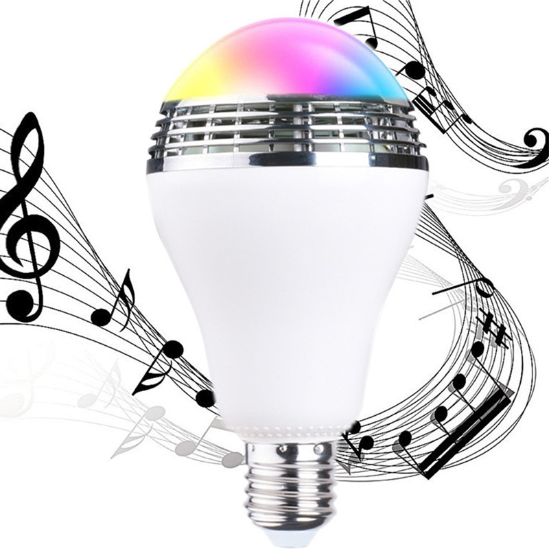 LED Smart Music Light Bulb Speaker E27 Base RGB Mode Control Remote Led Music Bulb