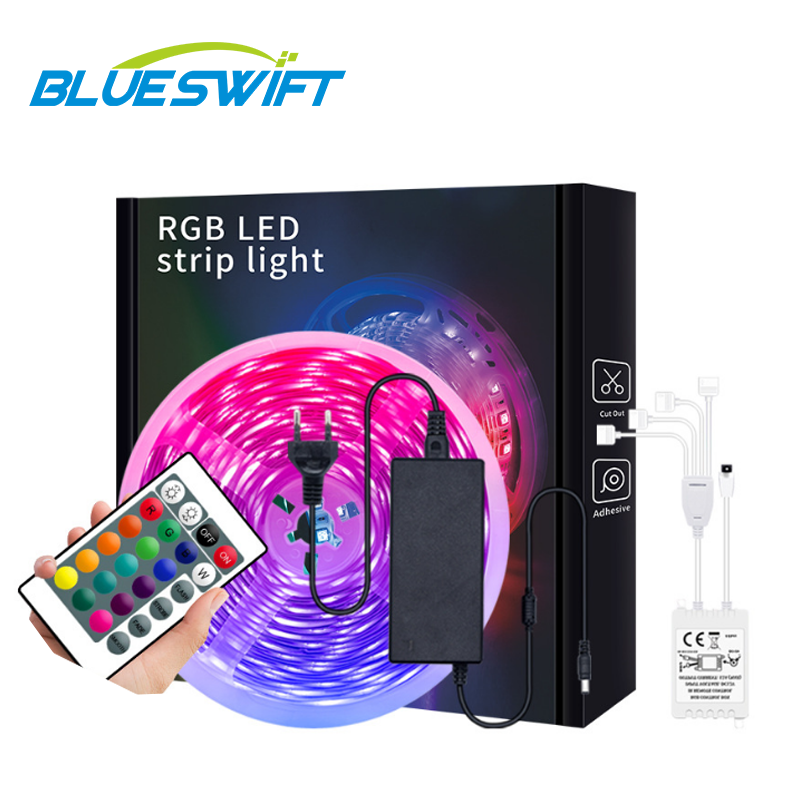 Nice quality remote control bluetooth WIFI music rgb led strip smart strip lights