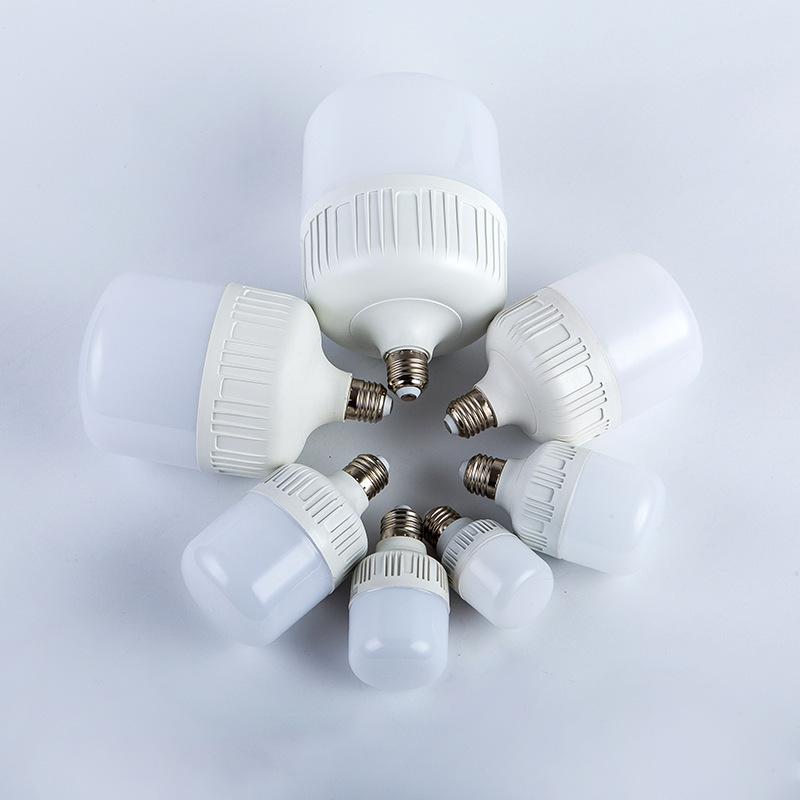 Factory Price Wholesale 220V 5W 10W 15W 20W 30W 40W 50W 60W  B22 E27 Aluminum material  Led T Bulb