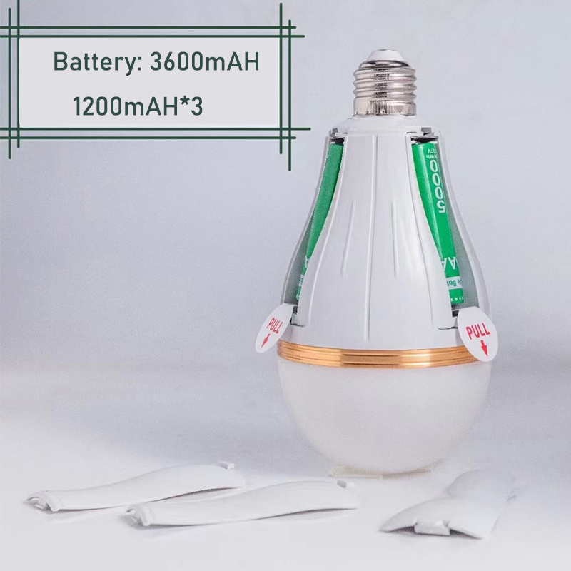 Intelligent E27 Rechargeable Emergency Smart Bulb Light LED Emergency Bulb Light with Battery Built-in