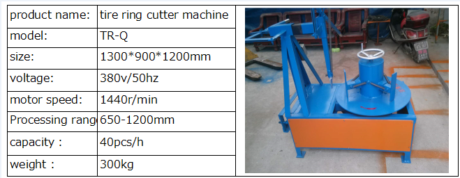 TR-Q scrap used waste tire sidewall cutting machine