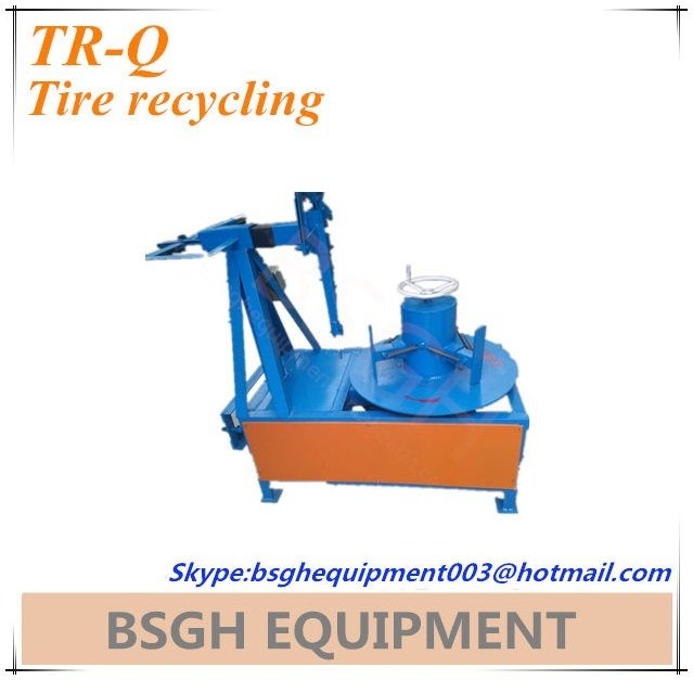 TR-Q scrap used waste tire sidewall cutting machine