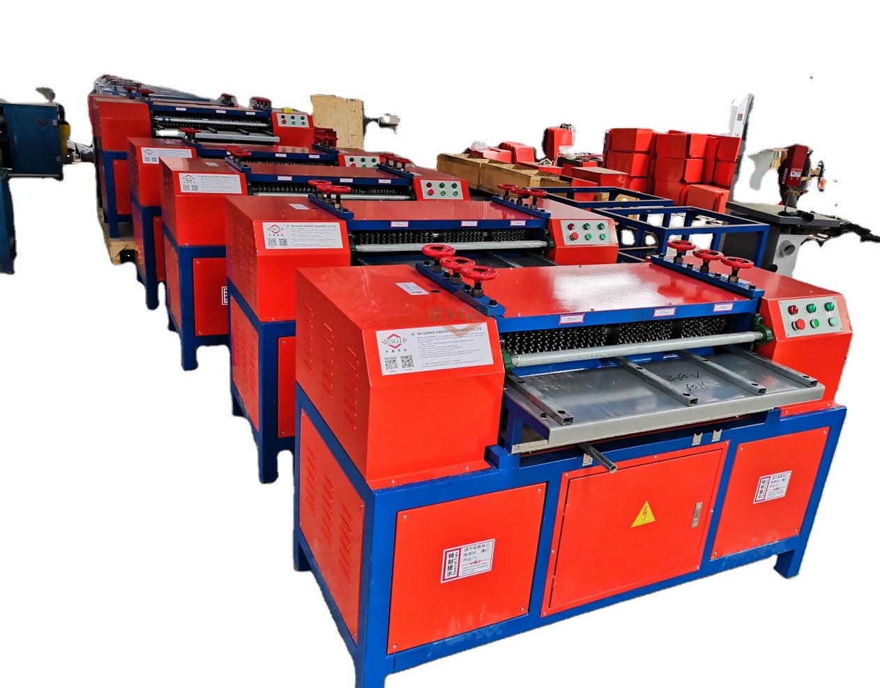 Scrap Ac Radiator Recycling Machine Radiator Breaking Machine Separator Machine BS-1200P Copper And Aluminum