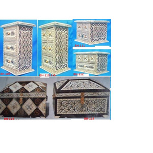 100% Top Grade Bone Inlay Jewelry Boxes Small Medium large Sizes Available Customization Acceptable Jewelry Box Good Quality