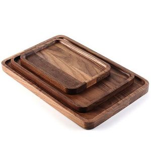 High Standard Serving Trays Set Small Medium large 3 Sizes Good Quality Natural Finished Wooden Tray Trays With Customized Logo