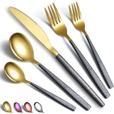 Luxury Wedding Silverware With Acrylic Handles Latest 2023-24 Hotel And Restaurants Reusable Cutlery Set Flatware For Tabletop