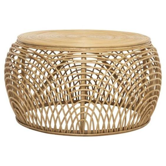 Set of two Bamboo Rattan Tables House Decorative Good Quality Eco Friendly Home Decorative Wooden Rattan Furniture