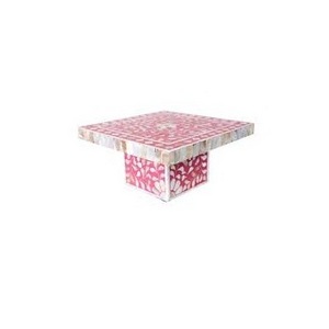 Premium Grade Bone Inlay Cake Stand Anti Slip Base Round or Square Full Geometric Style latest Cupcakes Stand Dessert Table Mini