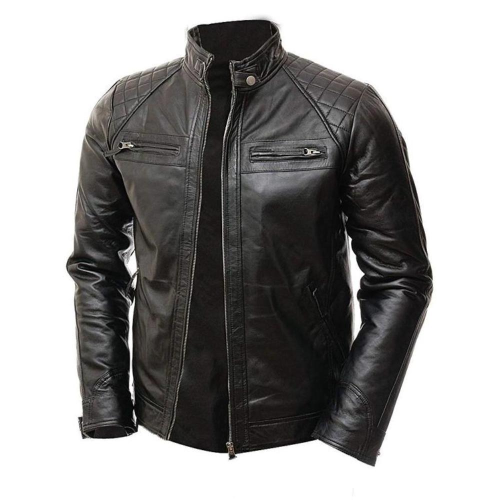 Premium Graded Genuine Leather Jacket Logo Brands Printed Handcrafts Cow Hide Leather Jacket Jackets For Men Airproof/Waterproof