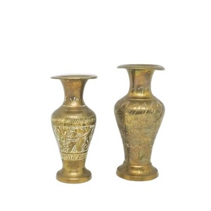 Wholesale Supplies Large Flower vase Indoor Home Garden Accessories Royal Home Decoration Royal Solid Brass Flower Vase