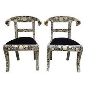 Set of 2 Living Room Decoration Bone Inlay Leisure Chair Wholesale Exporter