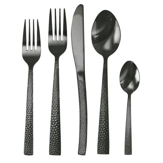 Italian Style Metal Flatware Set Dinnerware Accessory  For Household Useful Stainless Steel Cutlery Set Silver Coated