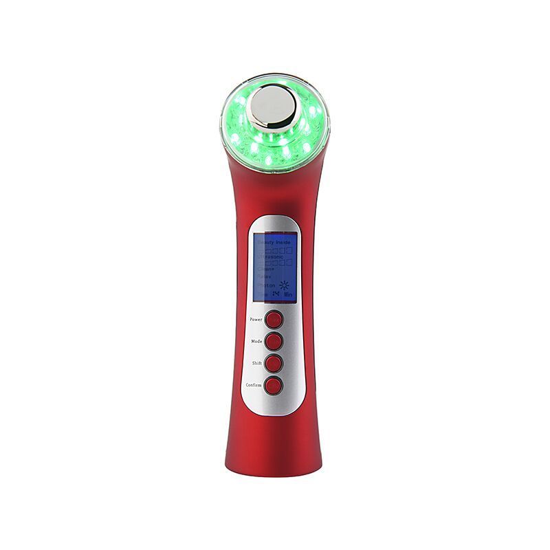 Brand Logo Ultrasonic Face Toning Massager Portable Skin Lifting & Firming Home Use PDT Galvanic Beauty Machine