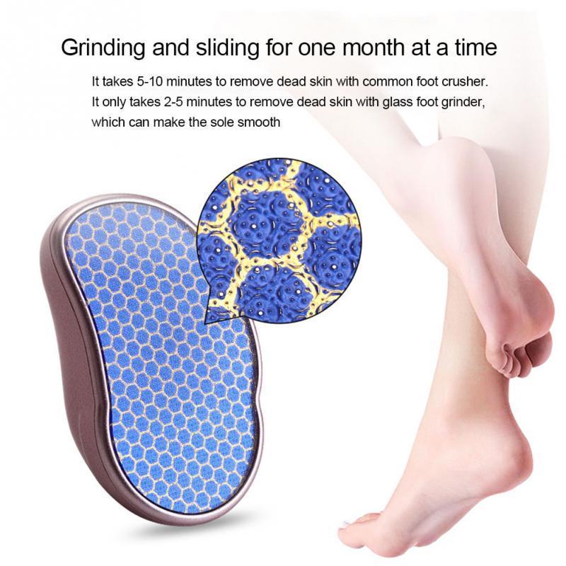 Nano glass file to remove the foot skin sander foot rub the old skin grinding foot heel brush