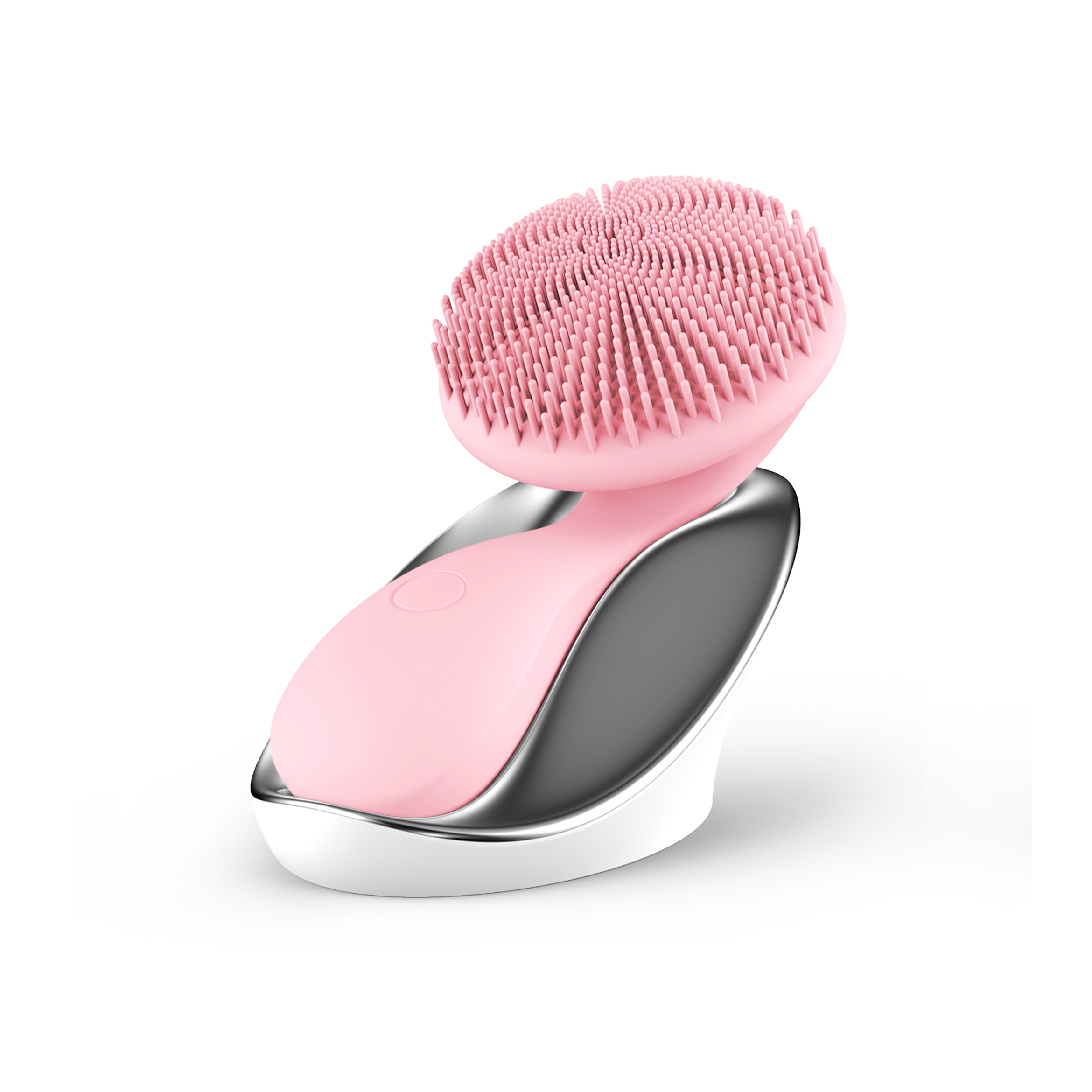 3D Ruyi Shape Face Massager Waterproof Sonic Vibrating Electric Silicone Face Cleansing Brush with inductive charging