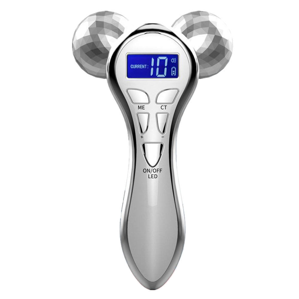 4D EMS microcurrent roller V face massager Body shaping and firming rolling massage handheld device