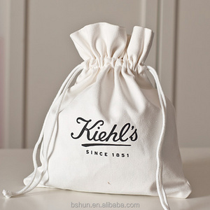 High Quality Cotton Canvas Cosmetic Pouch with Drawstring bag