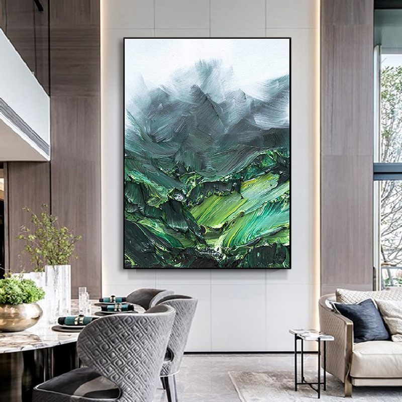 Customized Abstract Landscape Oil Painting On Canvas Handmade Mural Modern Wall Art Picture Office Bar Home Large Art