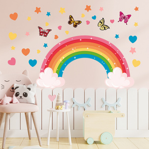 living room bedroom children's room kindergarten rainbow decorative wall stickers