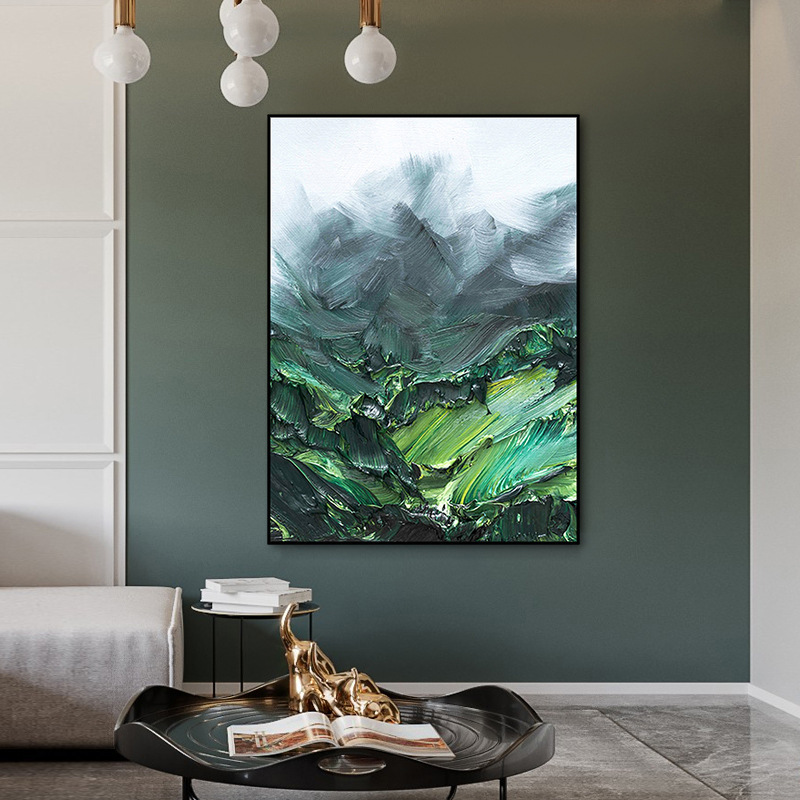 Customized Abstract Landscape Oil Painting On Canvas Handmade Mural Modern Wall Art Picture Office Bar Home Large Art