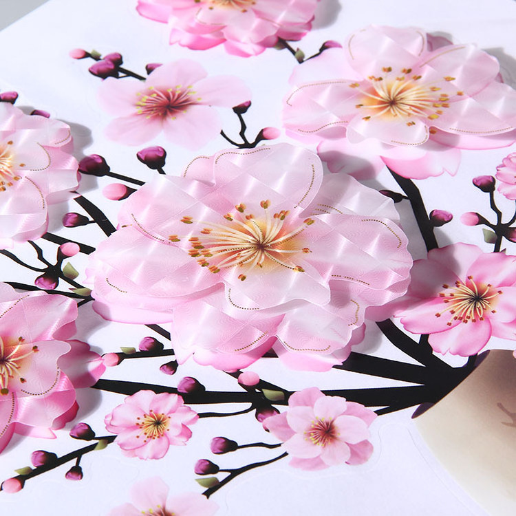 Wholesale  home decor sticker  Vase Flower Decorative Sticker 3D Wall sticker for home decoration