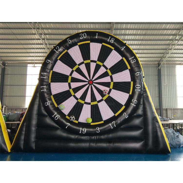 Football Inflatable Dart Board , Inflatable Kick Soccer Dart Games