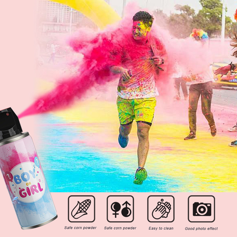 Holi Powder Gender Reveal Fire Extinguisher For Baby Shower Party Supplies Decoration