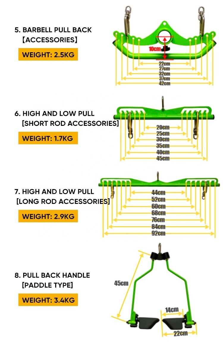 Best Selling mag grip handle set attachment for Hot Sale Gym Fitness Equipment china cheap high quality gym used cable