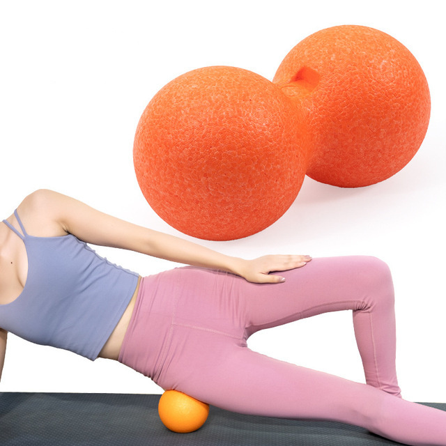 Wholesale High Density Lightweight Fitness Body Fascia Exercise Relieve Pain Yoga Ball Peanut Massage Ball EPP Material