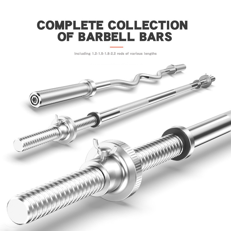 Good Quality Hot Sell Wholesale High Alloy Steel Chrome Training Barbell Custom Logo Metal Bar For Black Oxided Barbell Plates