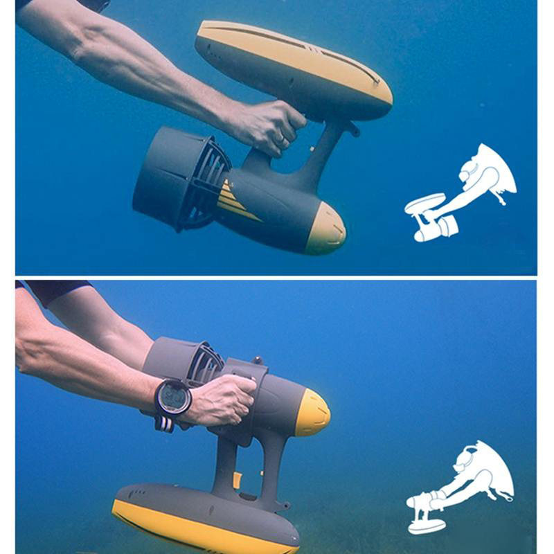 2 in 1 Electric Propeller 600W Underwater Scooter Water Dual Speed Booster Diving Screw Action Camera Compatible