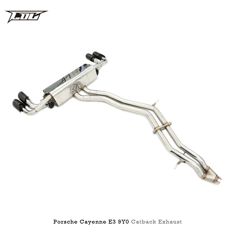 COC Performance Catback exhaust For PORSCHE Cayenne E3 9Y0 2017-2019 Stainless Steel Exhaust valve control System Pipe Muffler