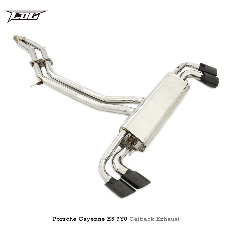 COC Performance Catback exhaust For PORSCHE Cayenne E3 9Y0 2017-2019 Stainless Steel Exhaust valve control System Pipe Muffler