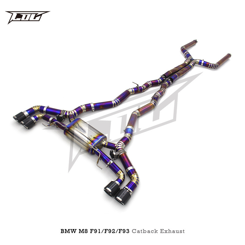 Catback Exhaust System For BMW M8 F91/F92/F93 4.4T 2017-2023 Escape Titanium Exhaust Pipe Muffler