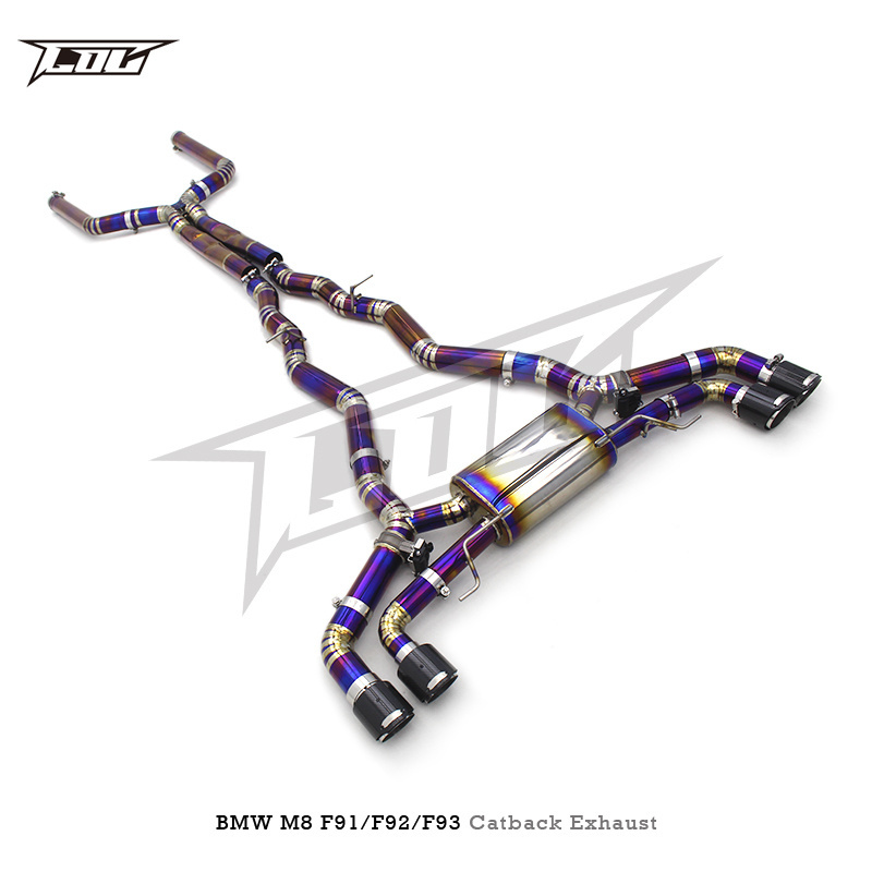 Catback Exhaust System For BMW M8 F91/F92/F93 4.4T 2017-2023 Escape Titanium Exhaust Pipe Muffler