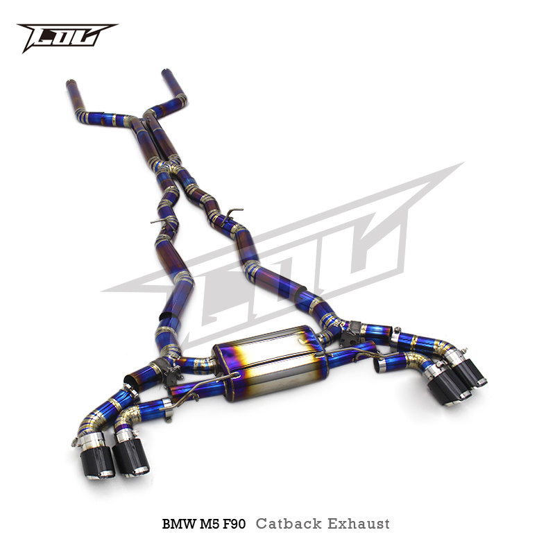 Catback Exhaust For BMW M5 F90 4.4T 2018-2023 Racing Car Exhaust Muffler Pipe Titanium alloy Exhaust System