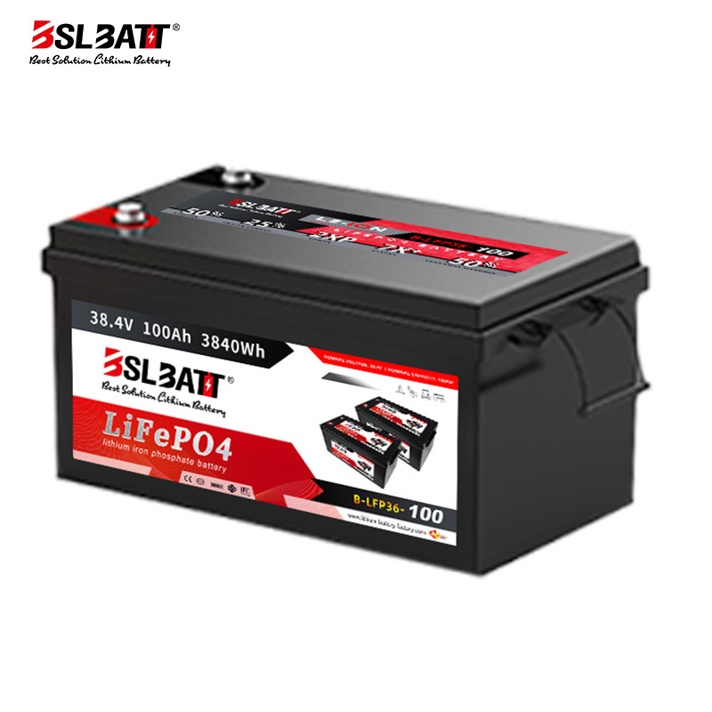 BSLBATT 50ah 100ah 200ah 300ah li-ion lifepo4 lithium battery pack de batterie lifepo4 36v 100ah