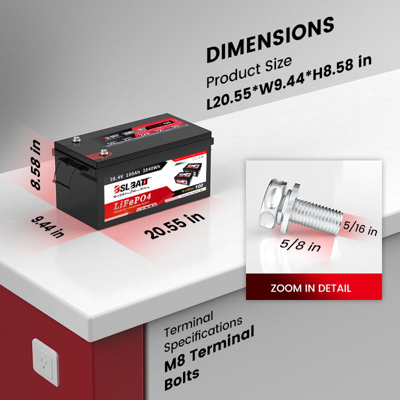 BSLBATT 50ah 100ah 200ah 300ah li-ion lifepo4 lithium battery pack de batterie lifepo4 36v 100ah