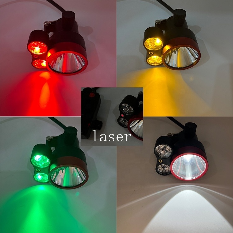 XPL LED Super Bright Rechargeable Night Hog Coon Hunting Light Headlight for Hat Red Green Amber Laser USB