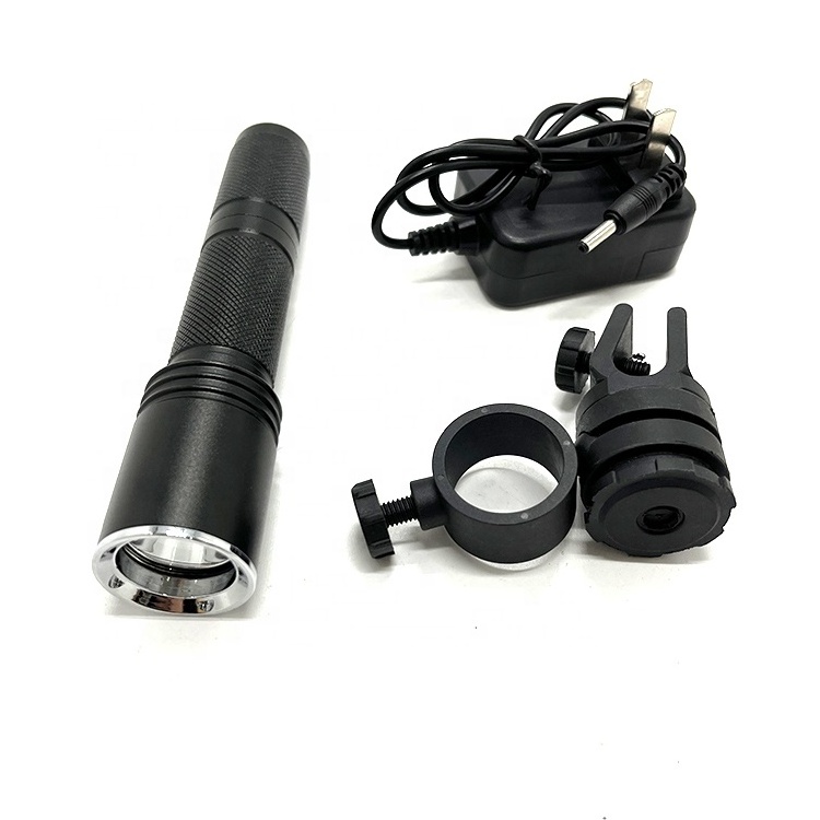 Led Tactical Flashlight Night Torch Light Rechargeable Mounted Predator Coon Hog Coyote Hunting Light Waterproof linternas Led