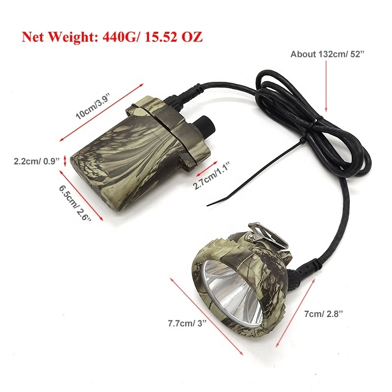 Factory Wholesale High Bright Rechargeable Waterproof LED Rabbit Coon Hunting Lights Headlamp for Camping Camo