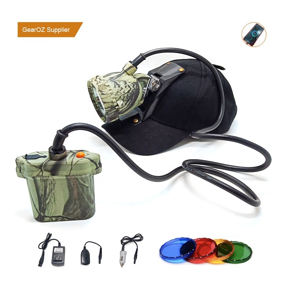 New Factory High Bright Rechargeable Waterproof LED Hog Coon Hunting Lights Headlamp Camping Fishing Camo