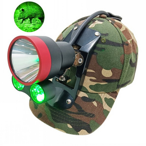 Factory High Bright LED Rechargeable Predator Hog Coon Coyote Hunting Light Cap Headlamp USB Laser 6 Modes Power Bank