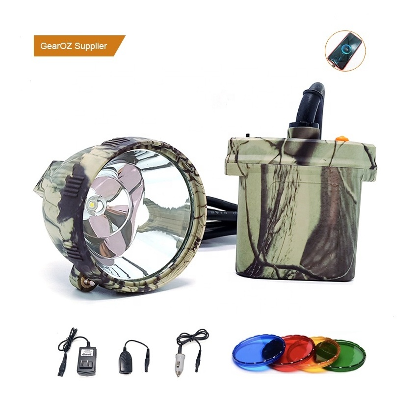 Factory High Bright Rechargeable Waterproof LED Rabbit Coon Hunting Lights Headlamp Camping Fishing Camo IP65