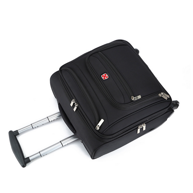 Factory suitcase 18 inch Accept Customized Logo Black Luggage Suitcase