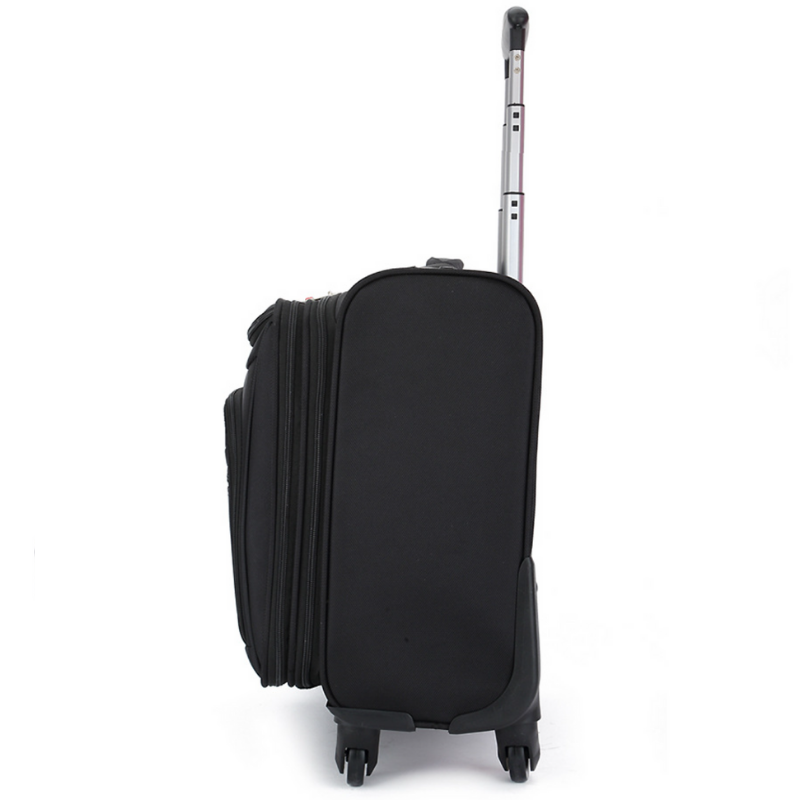 Factory suitcase 18 inch Accept Customized Logo Black Luggage Suitcase