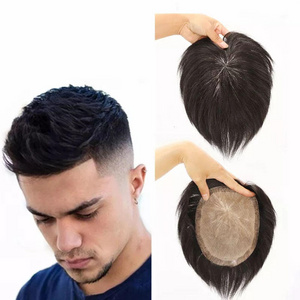 Factory Wholesale Human Hair Wig Natural Toupee men's Toupee Human Hair For Men