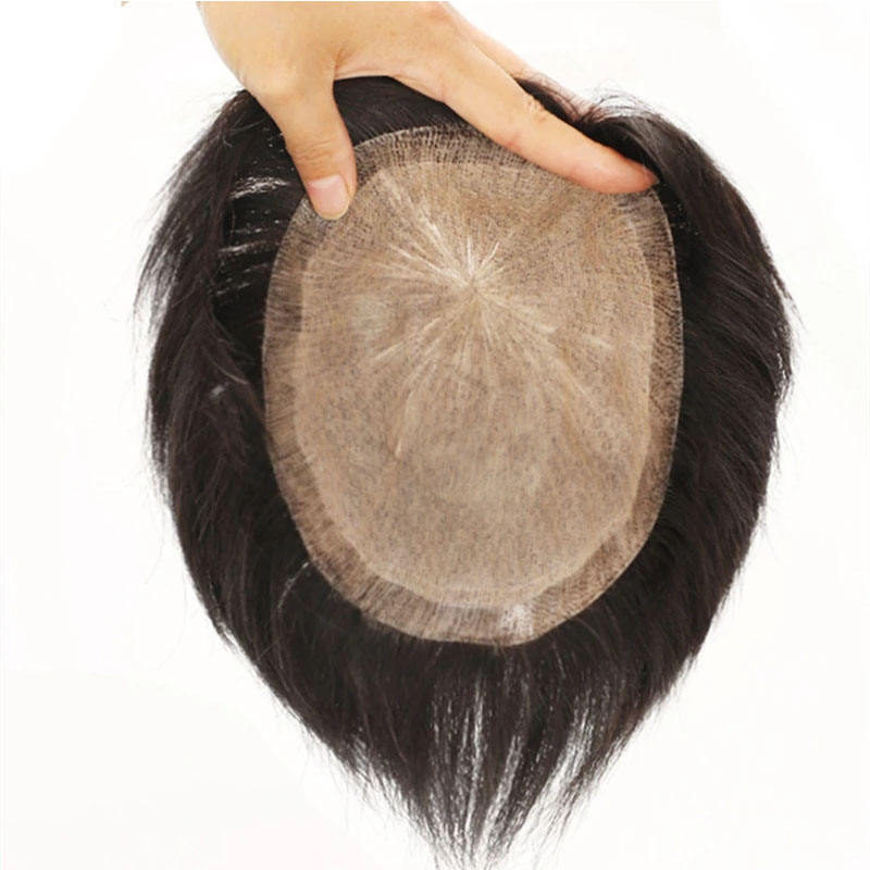 Factory Wholesale Human Hair Wig Natural Toupee men's Toupee Human Hair For Men