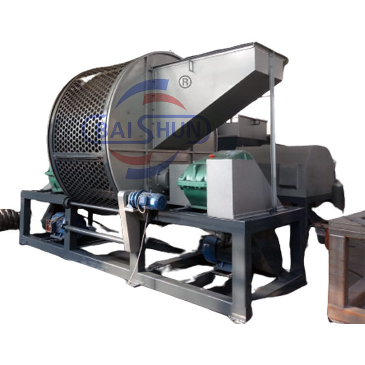 Tire Recycle Shredder Rubber Crusher Machine Waste Tyre Scrap Tires Grind Powder Machine