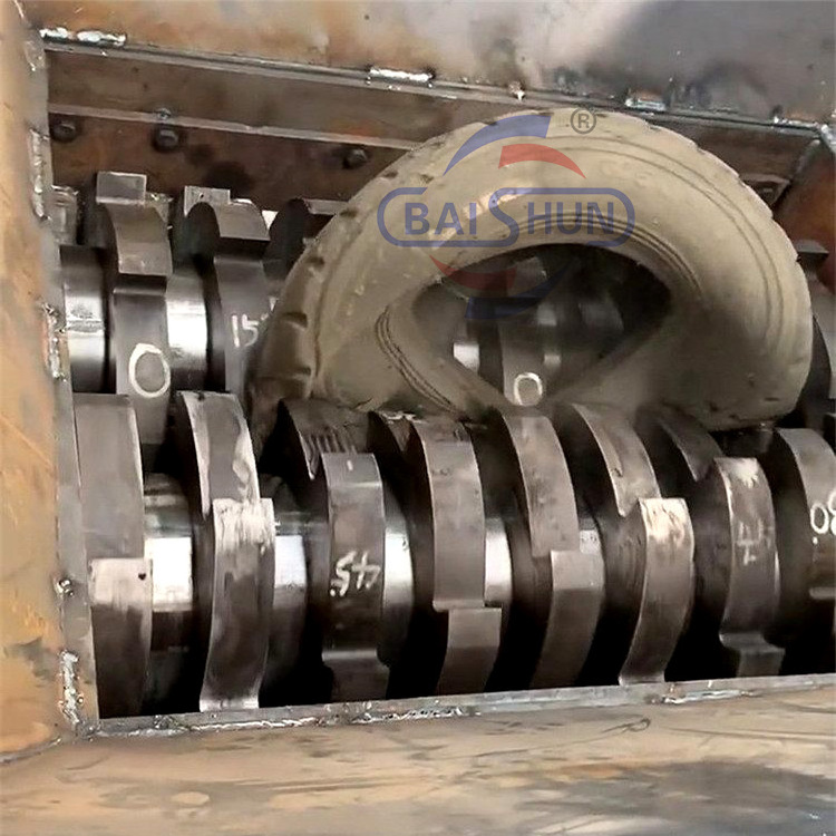 Whole Truck Tire Shredder Portable Tire Crusher Tire Shredder Recycling Line